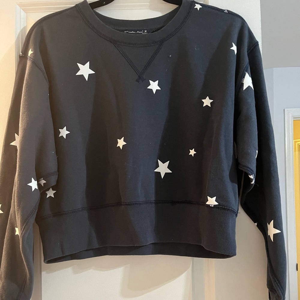 Abercrombie & Fitch Stars Cropped Sweatshirt